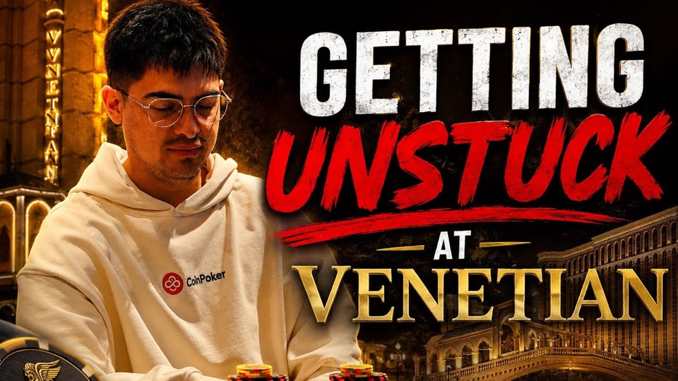 Poker Llama at the Venetian with the title Getting Unstuck at Venetian